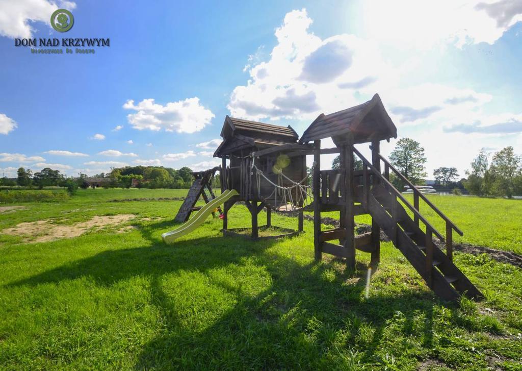 Dom Nad Krzywym - Prywatna Plaza, 2 Boiska, Sauna, Plac Zabaw Vila Krzywe  Exterior foto